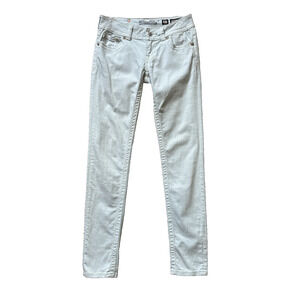 Miss‎ Me Skinny Jeans Womens 27 Icy Blue Angel Wings Embroidered Studded